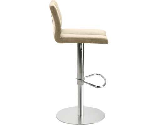 Barhocker mit Fußstütze und Metallsockel
