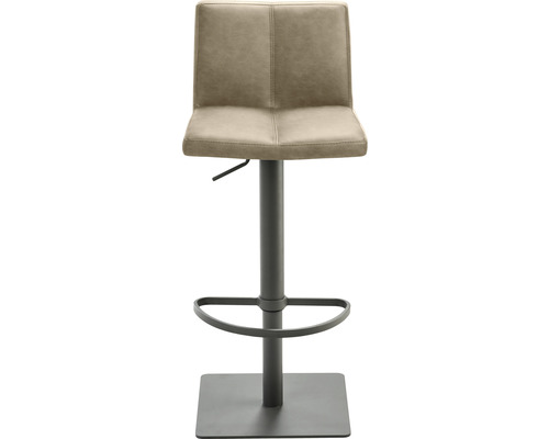 Barhocker Mayer Sitzmöbel 1285_14_26478 42x46x78 cm Gestell Stahl grau Sitz Kunstleder beige