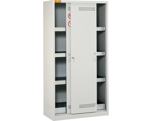 Schrank mit Schiebetüren und Einlegeböden