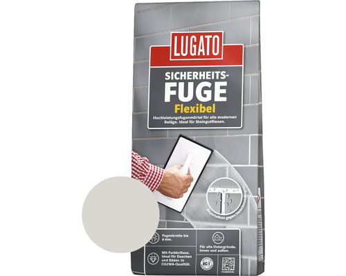 Lugato Fugenmörtel Sicherheitsfuge Flexibel manhattan 1 Kg-0