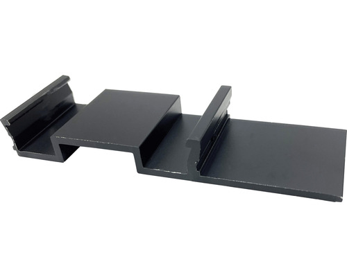 Windlastträger Vario 115x14 mmAluminium Schwarz Pack = 4 Stück Metallprofil