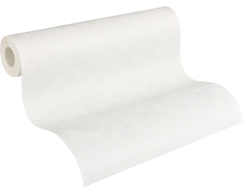 Rolle weiße Vliestapete mit dezenter Struktur