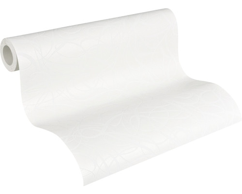 Rolle weiße Vinyltapete mit Muster
