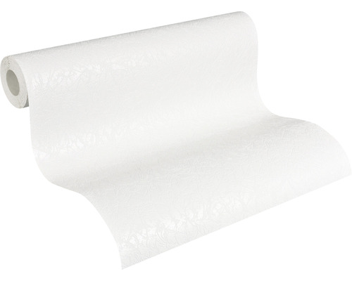 Weiße Tapete auf einer Rolle