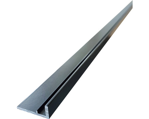 Wandfix Langprofil Vario 4000x38x3 mm Aluminium Schwarz Aluminiumprofil mit Nut