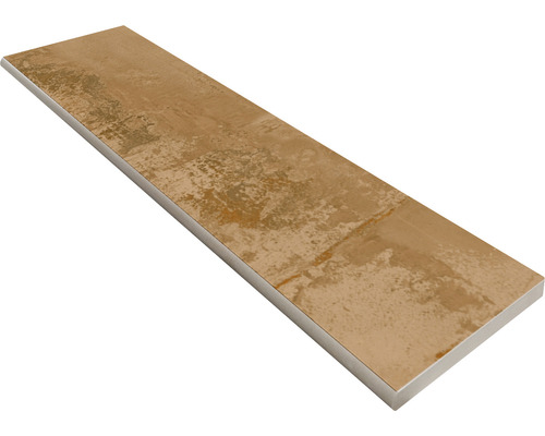 Poolumrandung Beckenrandstein Metallic Corten Brown Rundform 30x120 cm