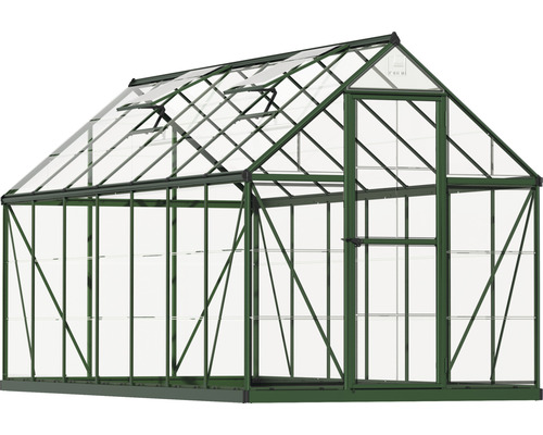 Gewächshaus mit Rahmen und Glaspaneelen