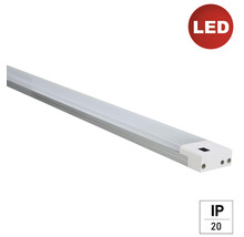 LED Lichtleiste plan 10 W 1000 lm 3000 K IP20 L 600 mm weiß/alu-thumb-0