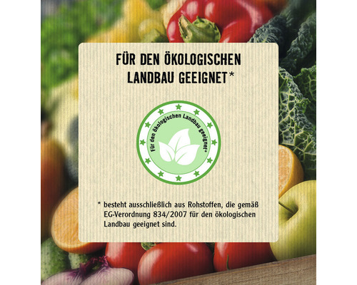 Geeignet für den ökologischen Landbau Siegel