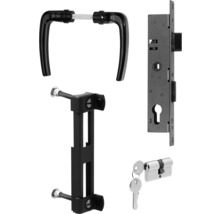 Fenstergriffgarnitur mit Einsteckschloss und Profilzylinder