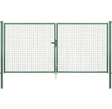 Doppelflügeltor mit Maschendrahtfüllung für Gartenzäune