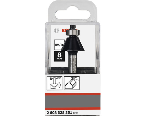 Bosch Abrundfräser mit Kugellager, 8 mm Durchmesser
