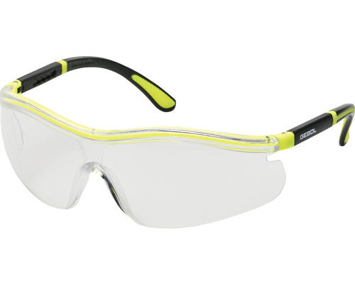 Schutzbrille Gebol Neon klar gelb/schwarz