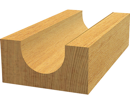 Holzprofil mit Nutfräsung