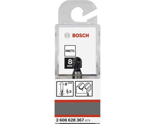 Bosch Abrundfräser mit 8 mm Durchmesser in Verpackung