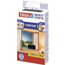 Fliegengitter für Fenster tesa Insect Stop Comfort anthrazit 130x130 cm