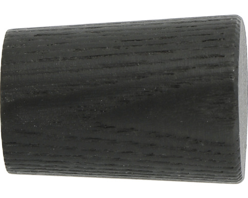 Endstück Zylinder für Boheme Esche geflammt schwarz Ø 28 mm 2 Stk.