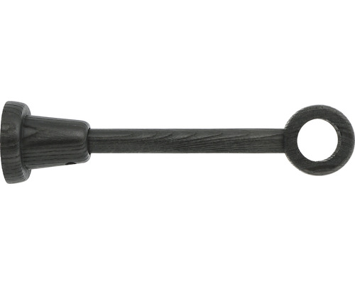Träger 1-läufig für Boheme Nature Line esche geflammt Ø 28 mm 22 cm lang 1 Stk. Gardinenstangenhalterung aus Holz