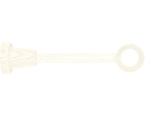 Träger 1-läufig für Boheme Nature Line esche natur geweißt Ø 28 mm 22 lang cm 1 Stk. Gardinenstangenhalterung aus Holz