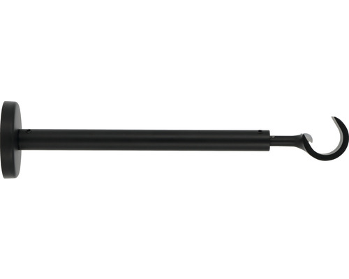 Träger 1-läufig für Premium Black Line schwarz matt Ø 20 mm 19 - 30 cm lang 1 Stk.