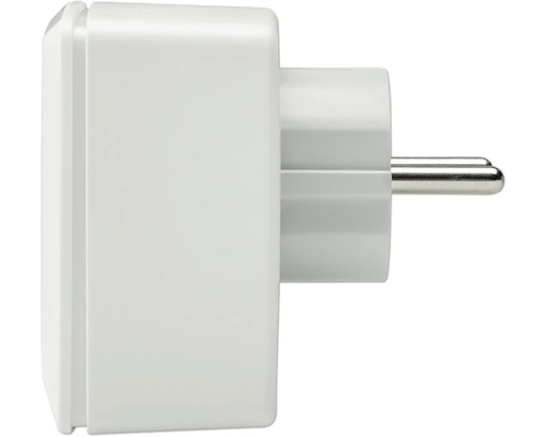 Weißer Schutzkontaktstecker im Detail