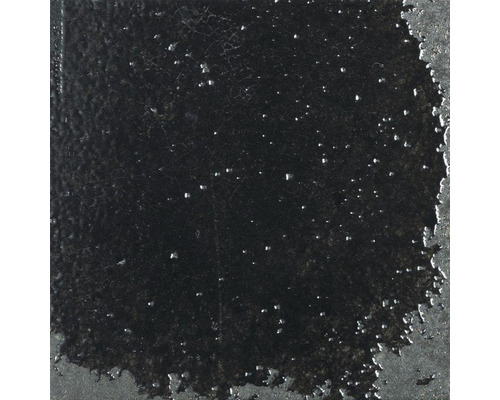 Steingut Wandfliese Alma 15,0x15,0 cm schwarz glänzend Steingut Wandfliese Alma 15,0x15,0 cm schwarz glänzend