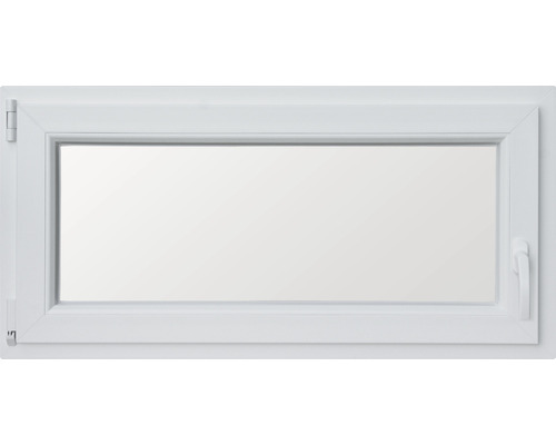 Rechteckiges Kunststofffenster mit Griff