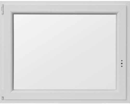 Weißes Kunststofffenster mit Drehkipp-Funktion