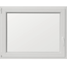 Weißes Kunststofffenster mit Fenstergriff