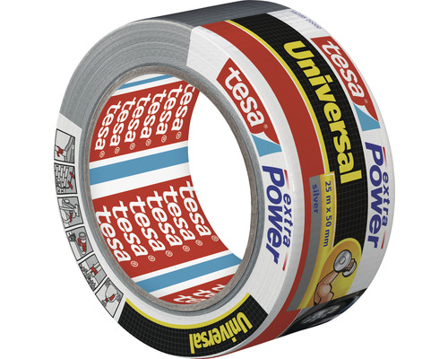 Tesa Universal Extra Power Gewebeklebeband 25 Meter mal 50 Millimeter