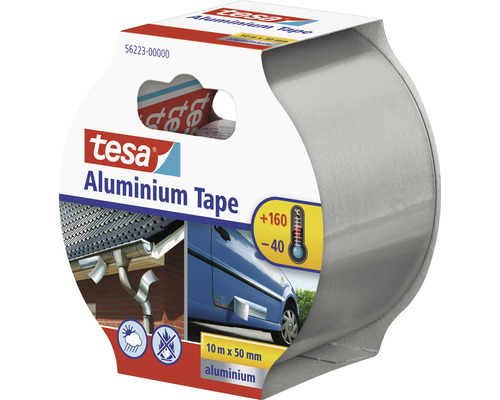 Tesa Aluminium Klebeband, 10 Meter mal 50 Millimeter
