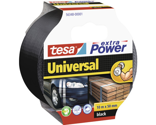 Universal Folienband Tesa extra Power Universal schwarz 50 mm x 10 m Tesa Extra Power Universal Klebeband 10 m x 50 mm