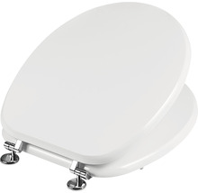 Toilettendeckel aus Kunststoff mit Chromscharnieren