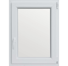 Weißes Kunststofffenster mit Griff