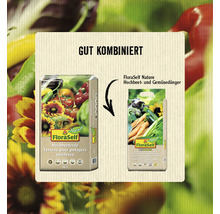 Empfohlene Kombination: FloraSelf Hochbeeterde und FloraSelf Nature Hochbeet- und Gemüsedünger