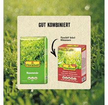 Empfohlene Kombination: FloraSelf Rasenerde und FloraSelf Select Klimarasen