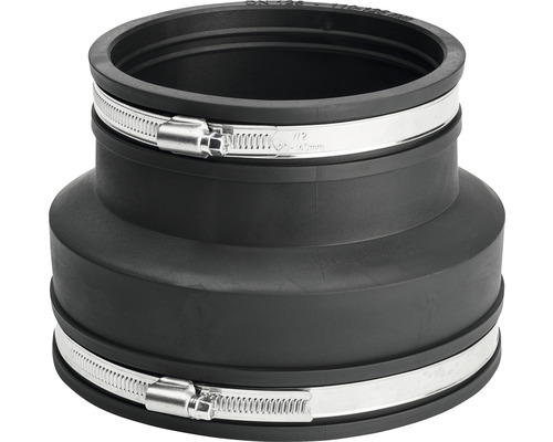 Abflussrohr-Reduzierstück mit Rohrschelle