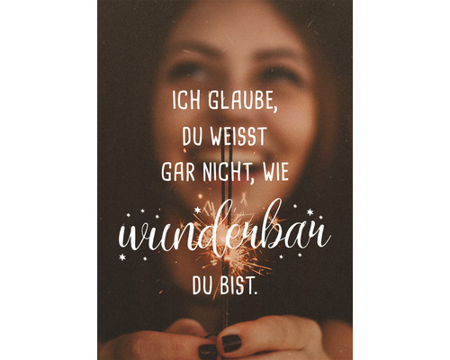 Postkarte Wie wunderbar du bist… 10,5x14,8 cm