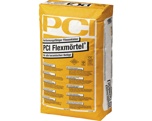 PCI Flexmörtel® verformungsfähiger Fliesenkleber für alle keramischen Beläge grau C2TE-S1 25 kg PCI Flexmörtel® verformungsfähiger Fliesenkleber für alle keramischen Beläge grau C2TE-S1 25 kg