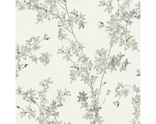Vliestapete 113349 Laura Ashley Forstyhia Grau Tapete mit Blumenmuster