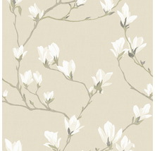 Tapete mit Magnolienblütenmuster