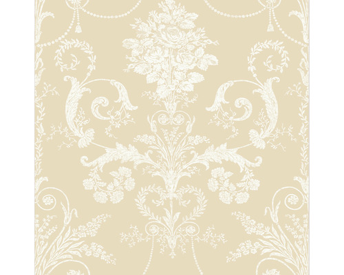 Vliestapete 113384 Laura Ashley Josette Beige Tapete mit Blumenmuster und Ornamenten