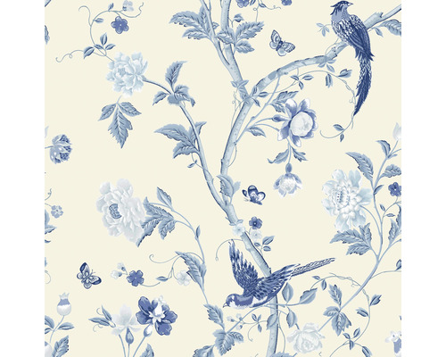 Vliestapete 113390 Laura Ashley Summer Palace Blau