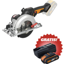 Akku-Handkreissäge von Worx inklusive kostenlosem Akku und Ladegerät.
