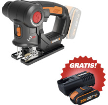 WORX 20 Volt Akku Multisäge Axis inklusive Ladegerät und einem zusätzlichen Gratis Akku.