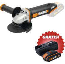Worx Akku-Winkelschleifer 20 Volt inklusive kostenlosem Zusatzakku und Ladegerät