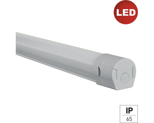 LED (Feuchtraum-)Wannenleuchte Pro grau 1-flammig mit Leuchtmittel 5400 lm 4000 K kaltweiß IP65 L 1470 mm