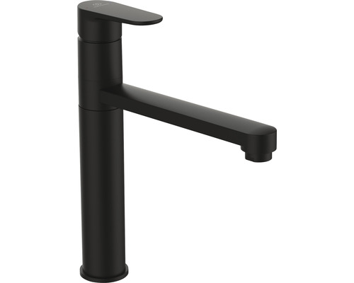 Küchenarmatur mit Einhebelmischer Ideal Standard Cerafine O silk black BC501XG Schwarzer Waschtisch Einhebelmischer