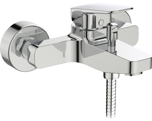 Wannenarmatur mit Brauseschlauch für die Wandmontage