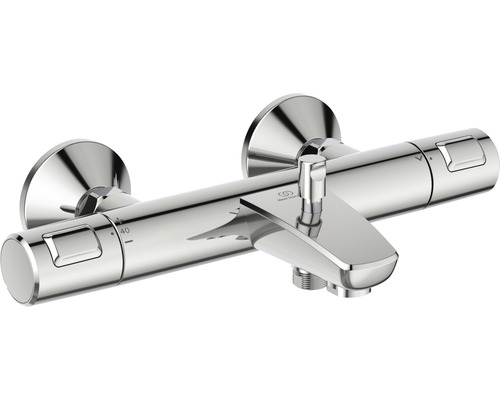 Thermostat-Badewannenarmatur Ideal Standard Ceratherm T25 A7206AA chrom glänzend Aufputz-Brausearmatur zur Wandmontage